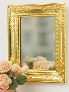 1:12 миниатюрное зеркало для кукольного домика, аксессуары для дома, модель игрушки OD010C