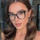 Женские декоративные очки кошачий глаз, с защитой от сисветильник, UV400, TR90, для солнцезащитных очков и компьютерных очков, 53201