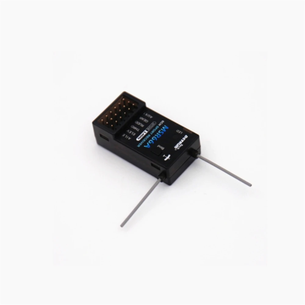 Detrum MSR66A 2.4G 6CH Mini Sport stabilization receiver built-in gyroscope For Fixed Wing Airplane RC Model | Игрушки и хобби