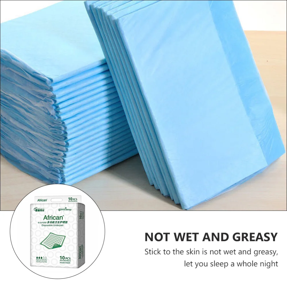 

10pcs Multi-functional Disposable Urinal Mats Breathable Adults Under Pads