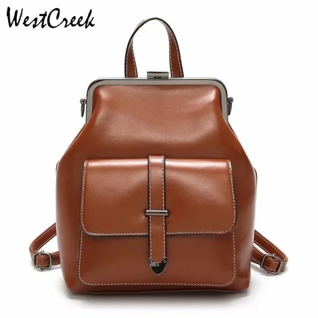 Женский винтажный рюкзак westкрик вместительный мягкий из искусственной кожи