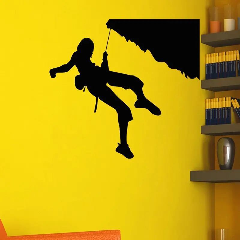 

Rock Climbing Wall Sticker Vinyl Climber Wall Decals Pegatina Decor Mural Home Decoration Extreme Sports Climbing Car Decal