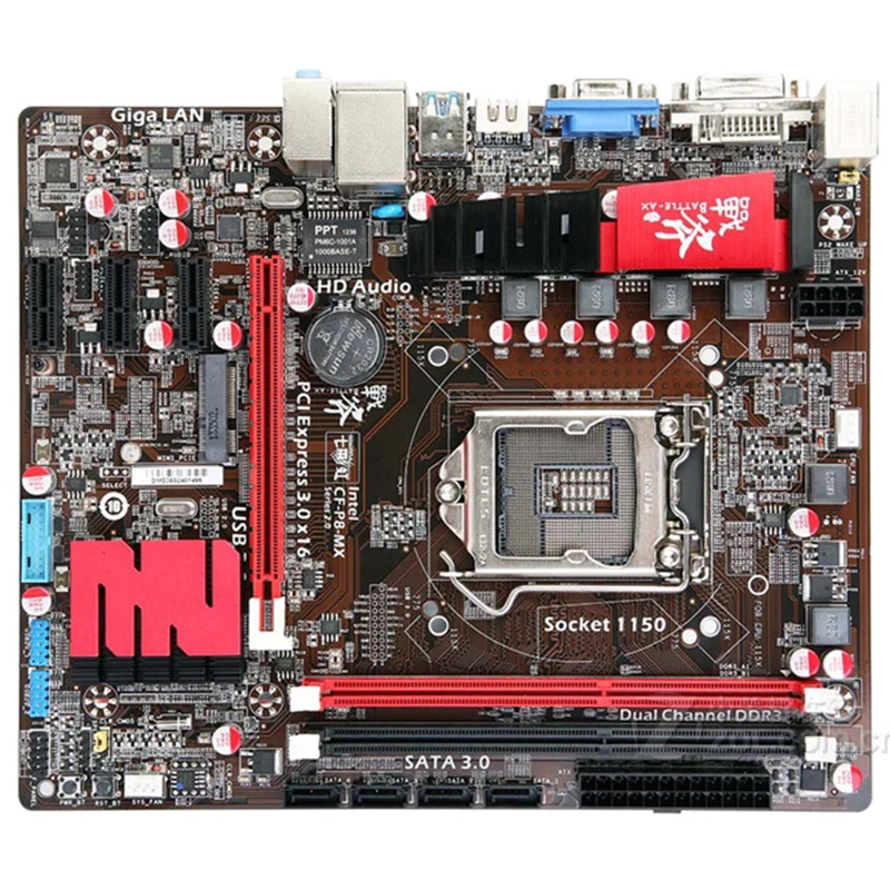 Материнская плата Gigabyte/Gigabyte B85M с четырехъядерным процессором i3 1150-pin совместимая