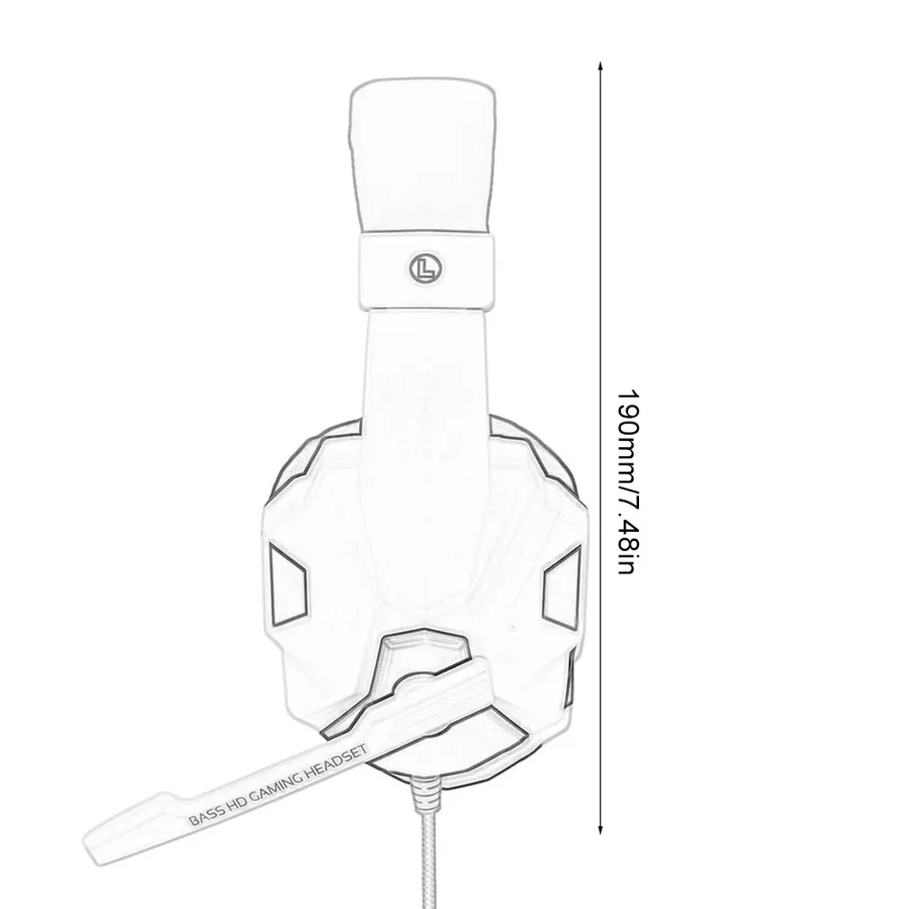 

Computer Gaming Earphone For PS4 for PC Headphones Computer Headset Headset with Microphone