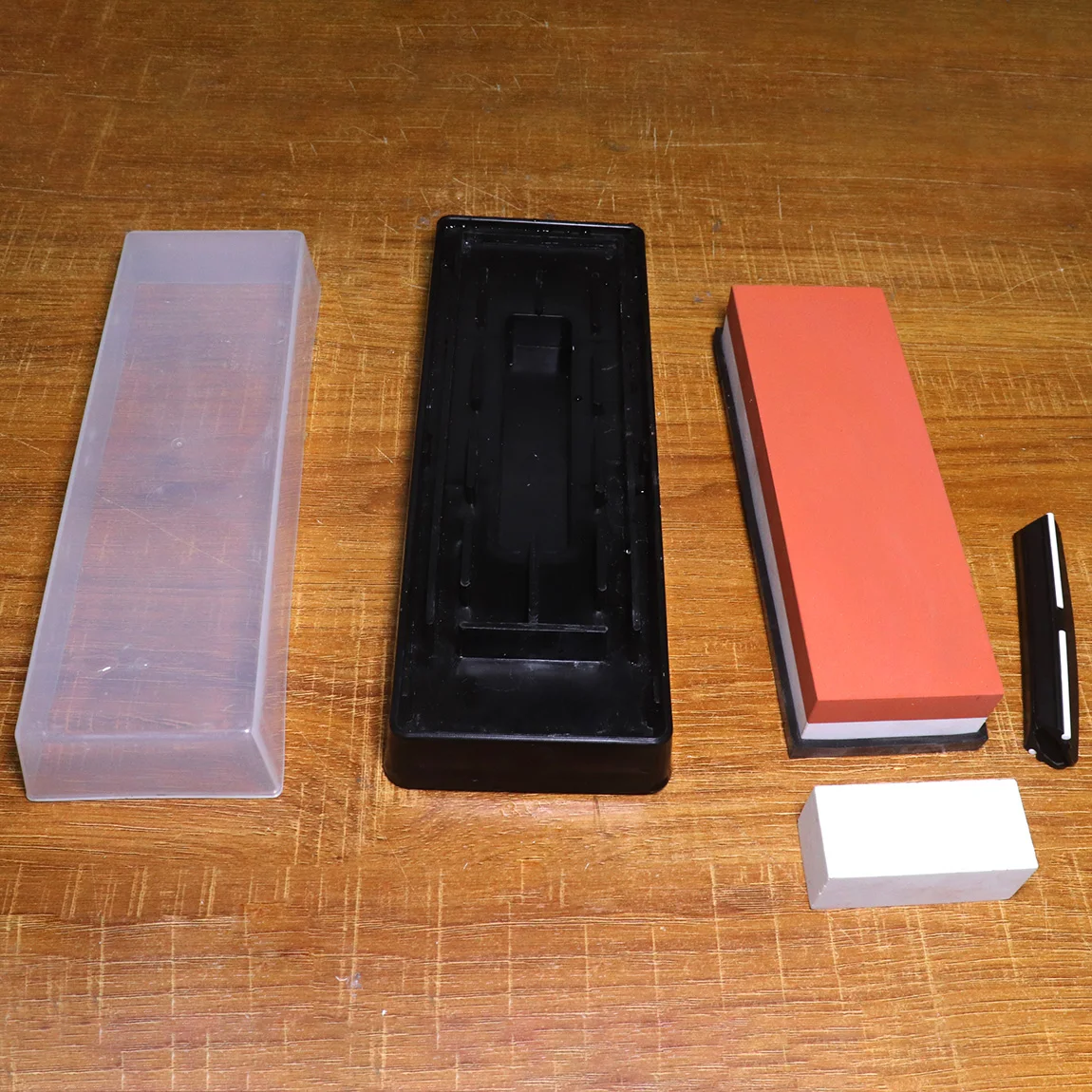 

Knife Sharpener Stone Dual Side Whetstone Professional Kitchen Sharpening Grinder Oilstone 3000/8000# Honing Set