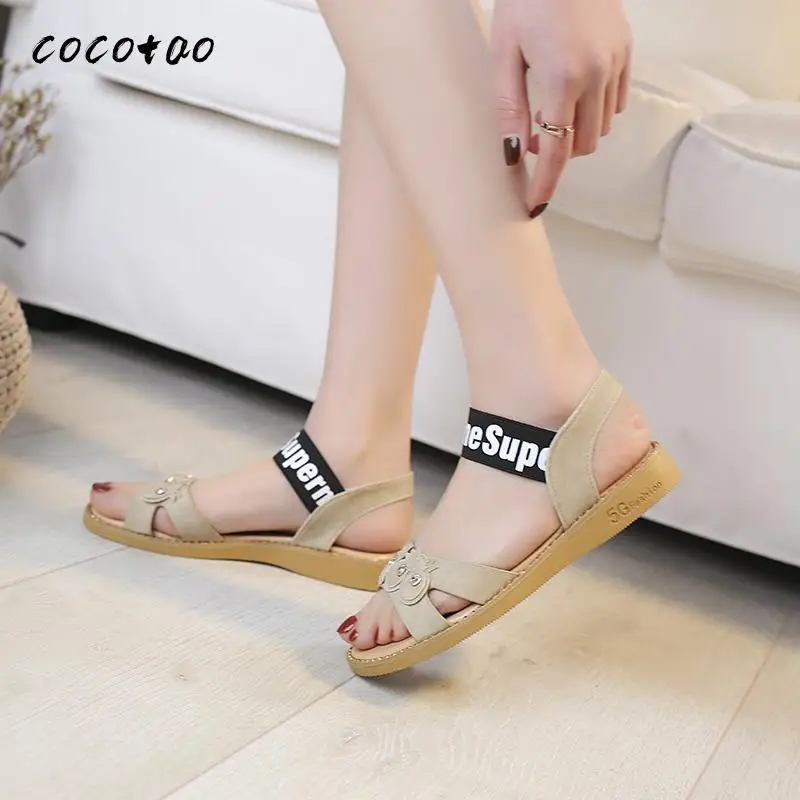 Весна-лето 2020 новые модные удобные Студенческие сандалии в римском стиле с