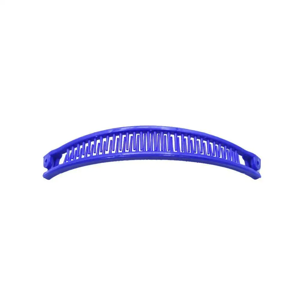 Blue Hair Clip Простой Зажим Шпилька для волос банан волос гребень конский хвост держатель гребень клип форма черный/белый Корея волос гребень - Цвет: Blue Hair Clip