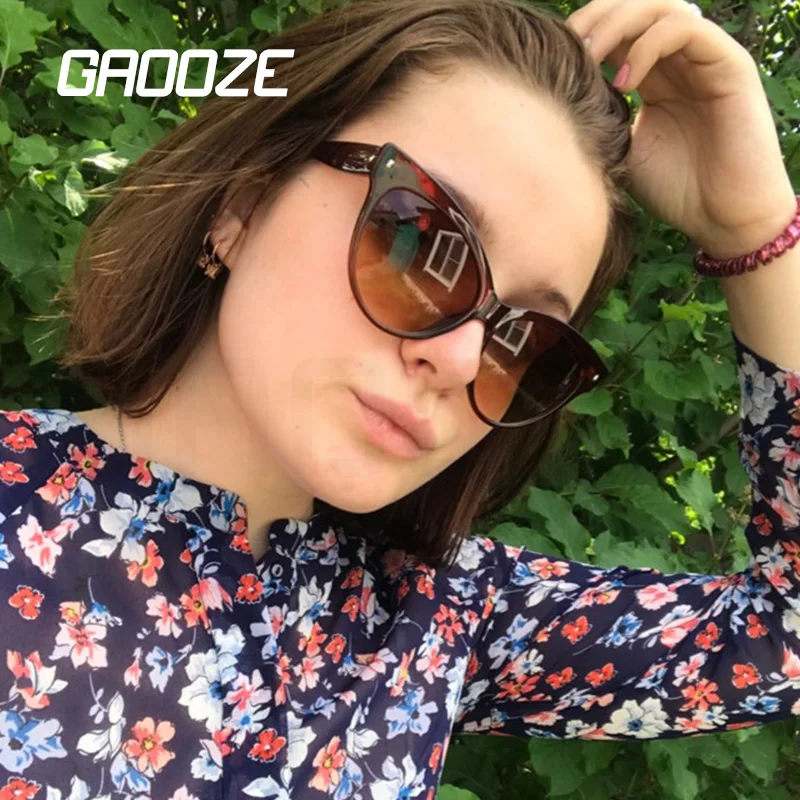 

Женские солнцезащитные очки GAOOZE, брендовые круглые солнцезащитные очки в винтажном стиле, LXD373