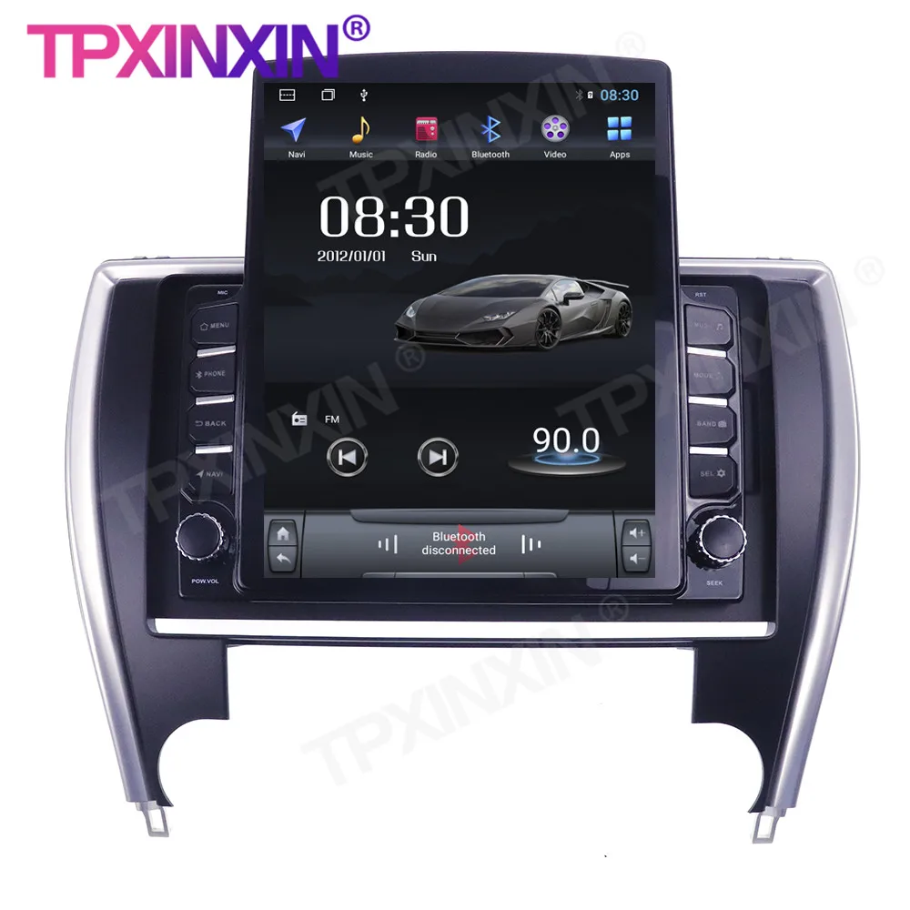 구매 테슬라 스타일 안드로이드 2012 GPS 차량용 멀티미디어 플레이어 헤드유닛 오디오 라디오 내비게이션 무선 카플레이, 토요타 캠리 2015-10.0