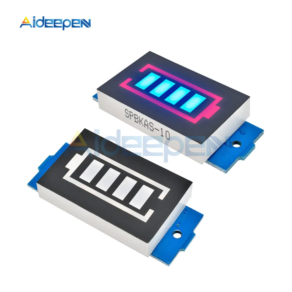 4S Li po литий ионный аккумулятор Емкость индикаторный Модуль синий дисплей батарея