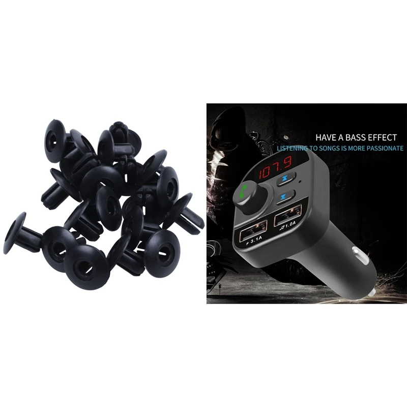 Автомобильная Пряжка черные зажимы для уплотнения с MP3 плеером зарядное