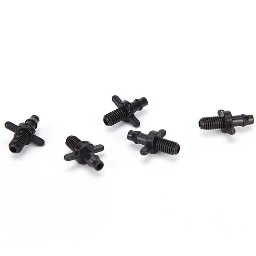 

100Pcs Connector Adapter For Barb Irrigation For 4/7mm Hose Plastic Top