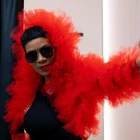 Элегантный многослойный тюлевый короткий топ для фотосъемки с длинным рукавом женская накидка пышный халат женские куртки Красная модная накидка на заказ