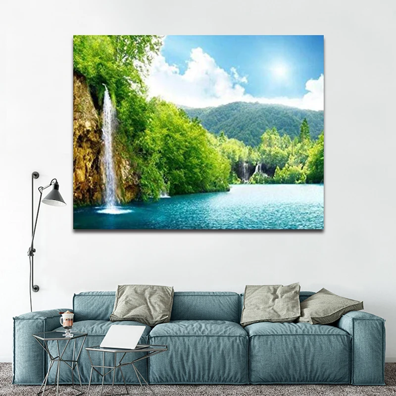 DIY картинки для раскраски по номерам с падением Картина Рисунок Рельеф Живопись в