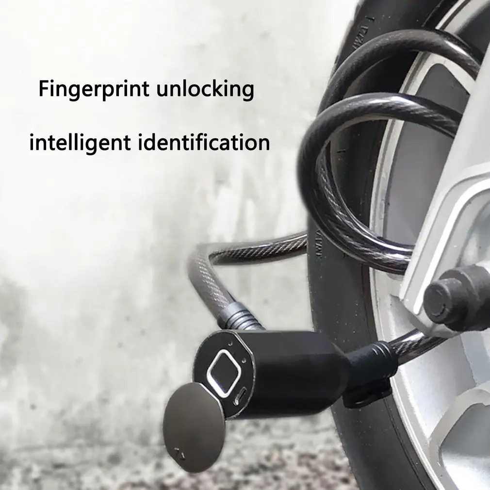 

C3 Fingerprint Unlocking Smart Lock Usb Charging Quick Unlock Zinc Alloy Lock For Bike Mountain Bike