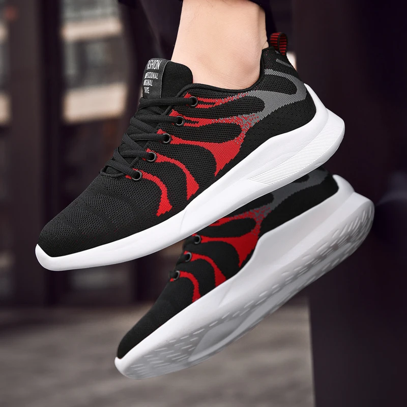 

Кроссовки мужские дышащие, удобная спортивная обувь на плоской подошве, лето 2020