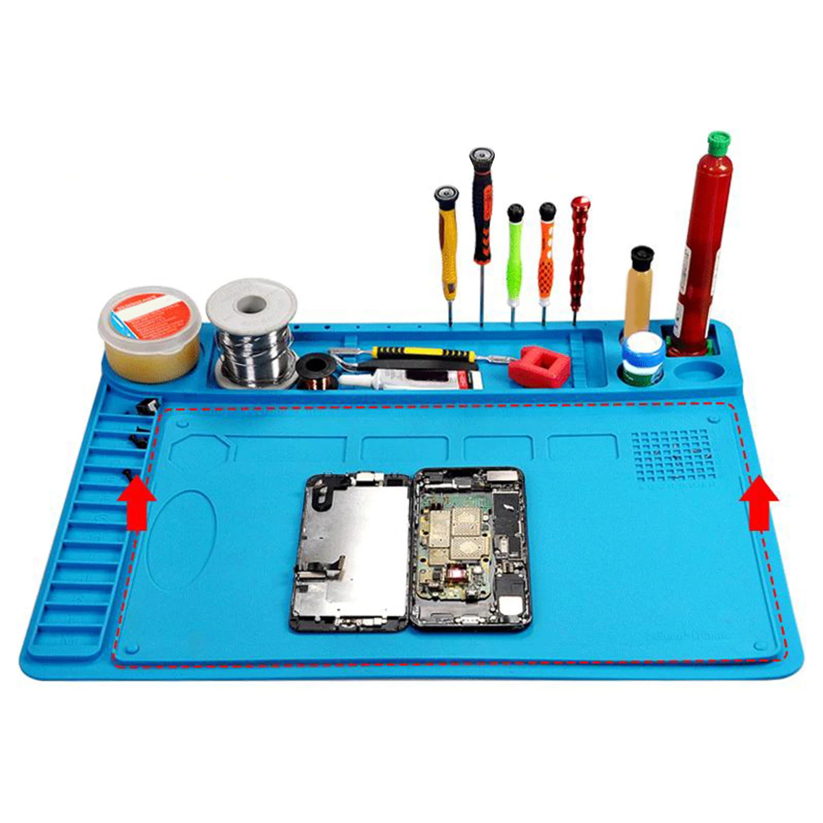 

Silicone Detachable Soldering Mat Pad Electronics Computer Repair