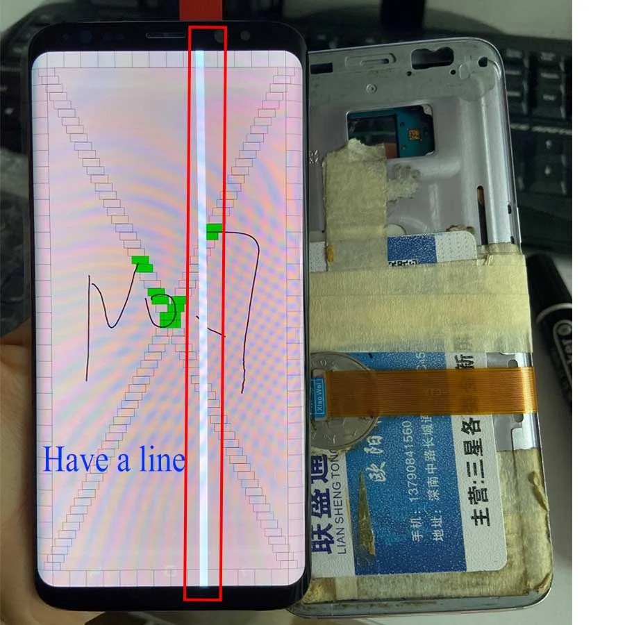 Для samsung S8 Plus, ЖК-экран для ремонта края, стекло, практика G955F, ЖК-дисплей для samsung S8 G950, разбитое стекло, точечный экран