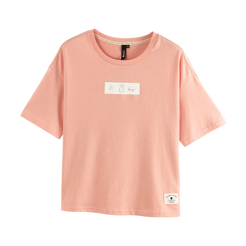 Футболка женская с коротким рукавом и круглым вырезом | Женская одежда