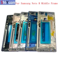 housing middle frame lcd bezel plate panel chassis for samsung note 8 n950f phone metal middle frame with adhesive sticker