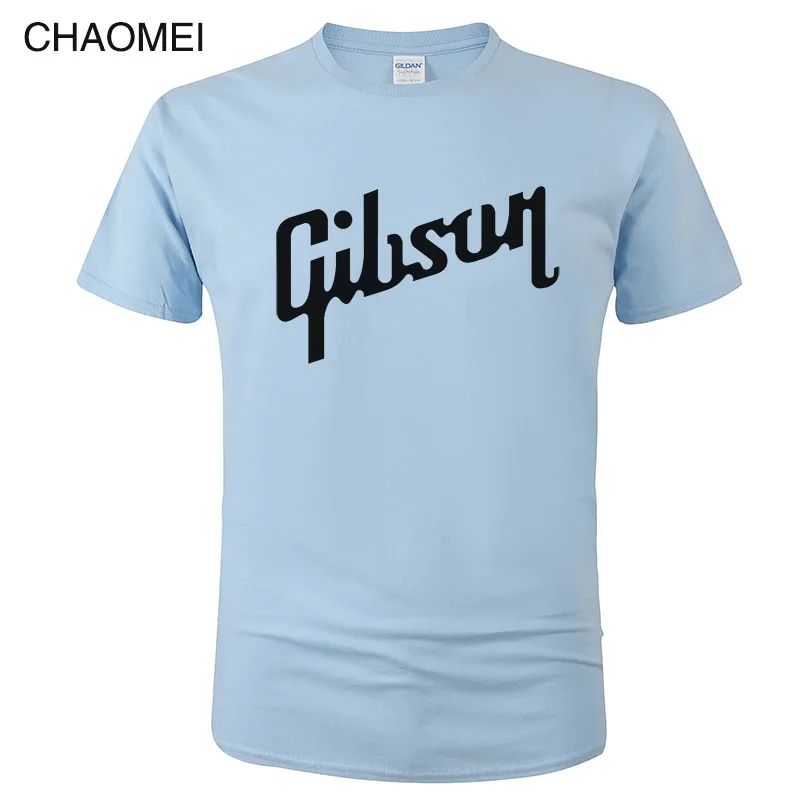 Летняя новая футболка Gibson Мужская хлопковая футболка с круглым вырезом Мужская футболка с коротким рукавом хип-хоп Homme Футболки Camisetas Hombre C36 - Цвет: 4