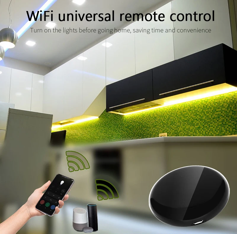 Tuya Smart Wireless WiFi-ИК пульт дистанционного управления ler Life APP WiFi инфракрасный с Alexa Google