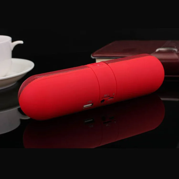 

Bluetooth Speaker Portable Wireless Cardmulti-color Optional Outdoor Play Music Capsule Pill Shape Call Features Speaker