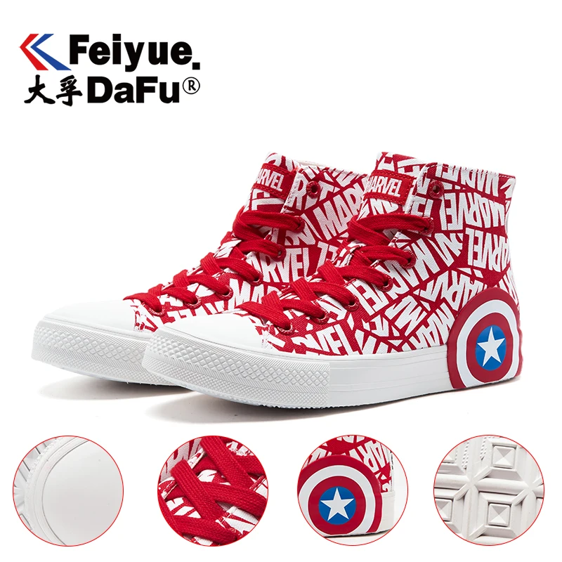 DafuFeiyue Marvel 0015 г. Парусиновые туфли лимитированная серия уличные кроссовки с