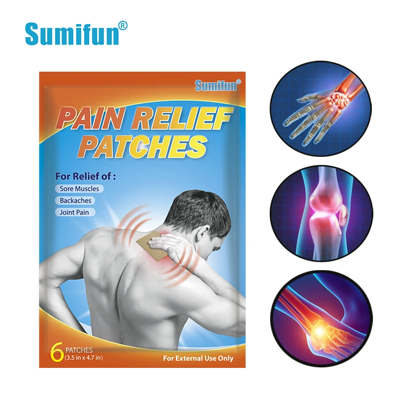 

6/12Pcs Sumifun Long Acting Pain Relief Patch Self-heating Rheumatoid Arthritis Joint Medical Plaster Analgesic Stickers K07601