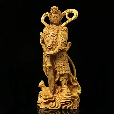 Изысканные украшения Guan Gong Jia Lan Supreme bouddha Bodhisattva, статуя богов-хранителей, аксессуары для домашнего декора - Цвет: B