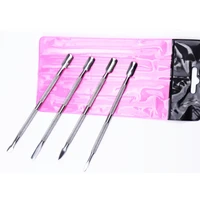 4pcsset tools to remove dead skin frustration dead skin fork independent packaging stainless steel push things for nails