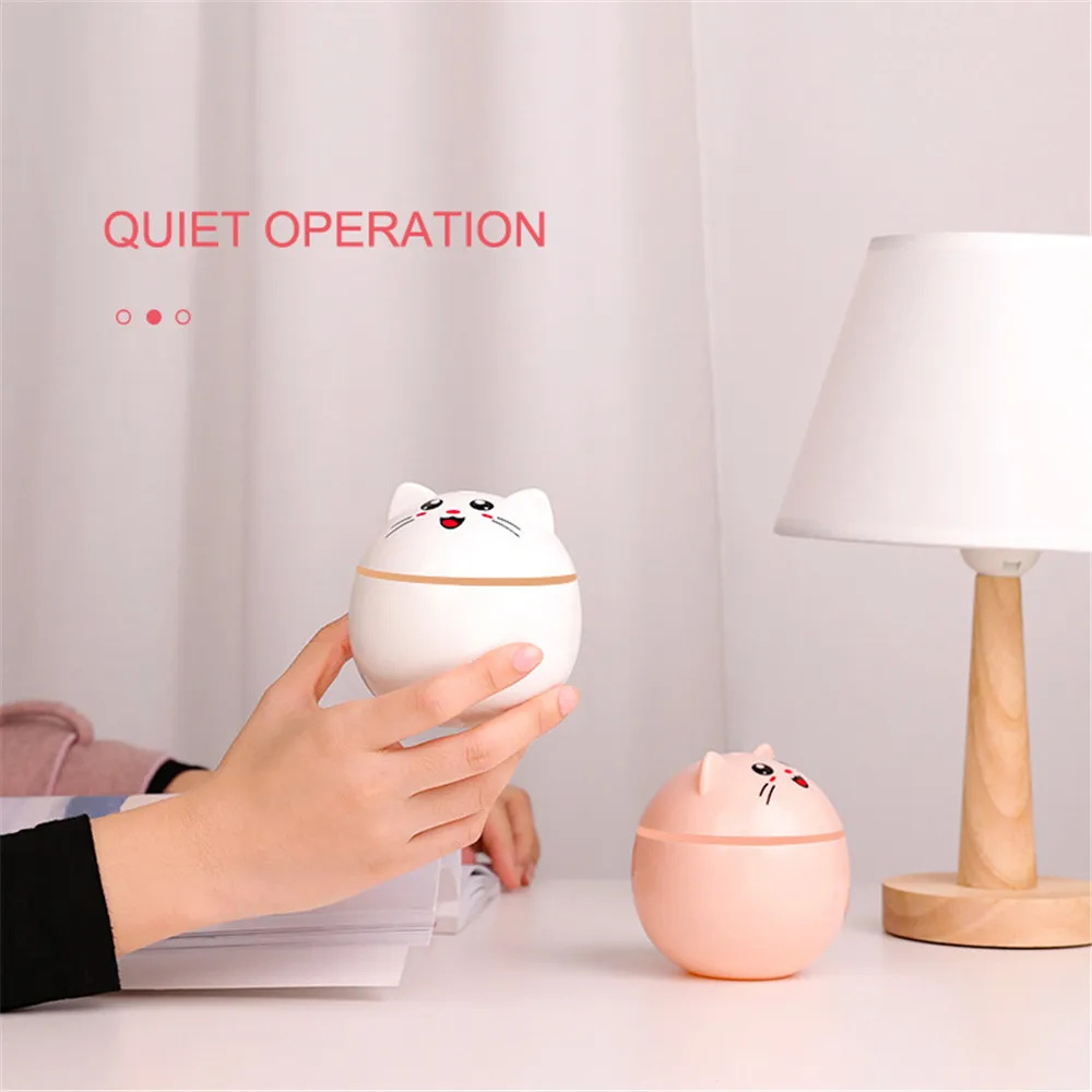 

Ультразвуковой увлажнитель воздуха, 300 мл, USB, с красочными ночными лампами