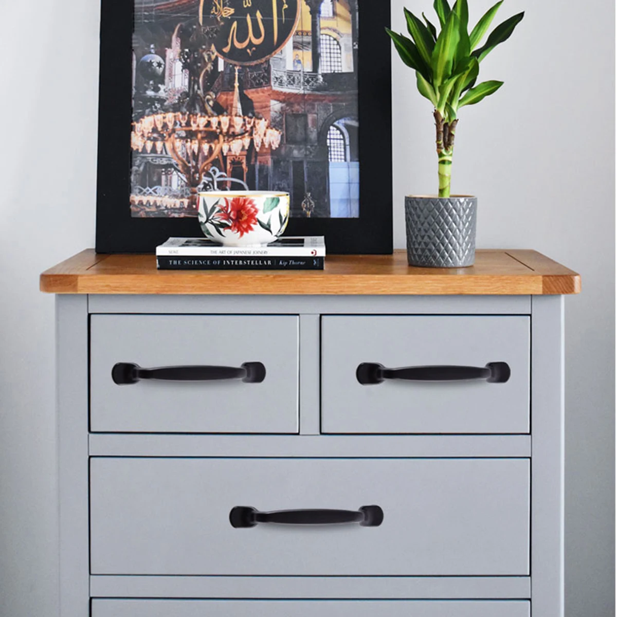 Выдвижной ящик черные ручки из сплава фурнитура дверь шкафа кухонная черная