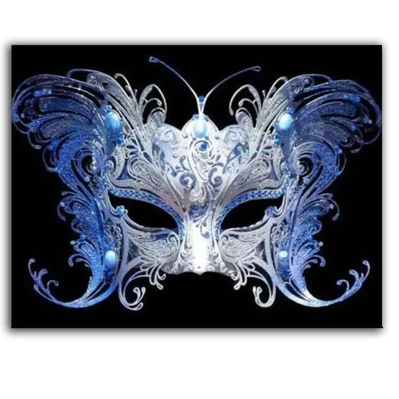 Алмазная живопись маска для женщин полноразмерная круглая вышивка мозаика