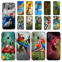 maiyaca parrot art painting phone case for huawei honor 10 i 8x c 5a 20 9 10 30 lite pro voew 10 20 v30