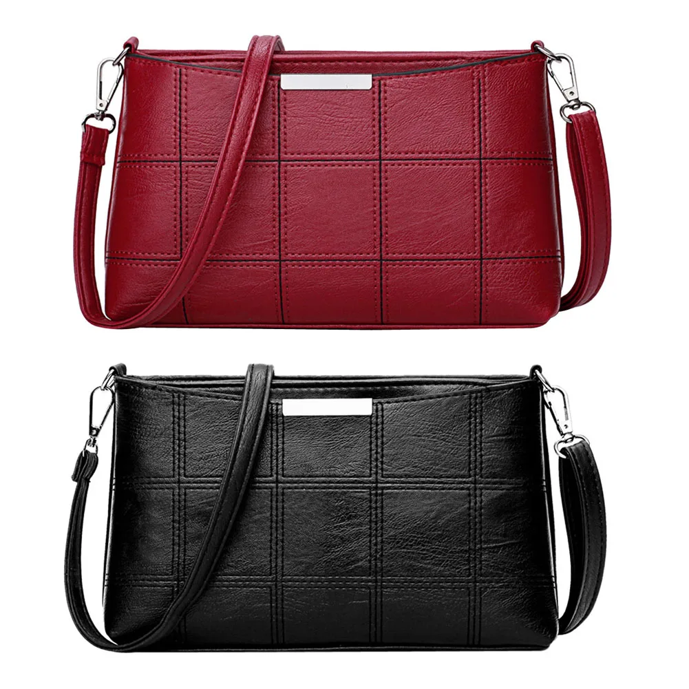 Роскошные дамские сумочки дизайнерские кожаные клетчатые мессенджеры на ремне