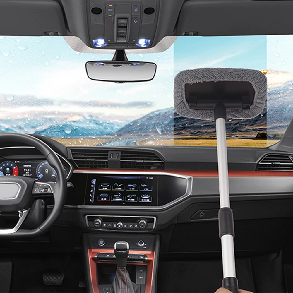 Очиститель ветрового стекла внешняя часть изготовлена из микрофибры и очистка