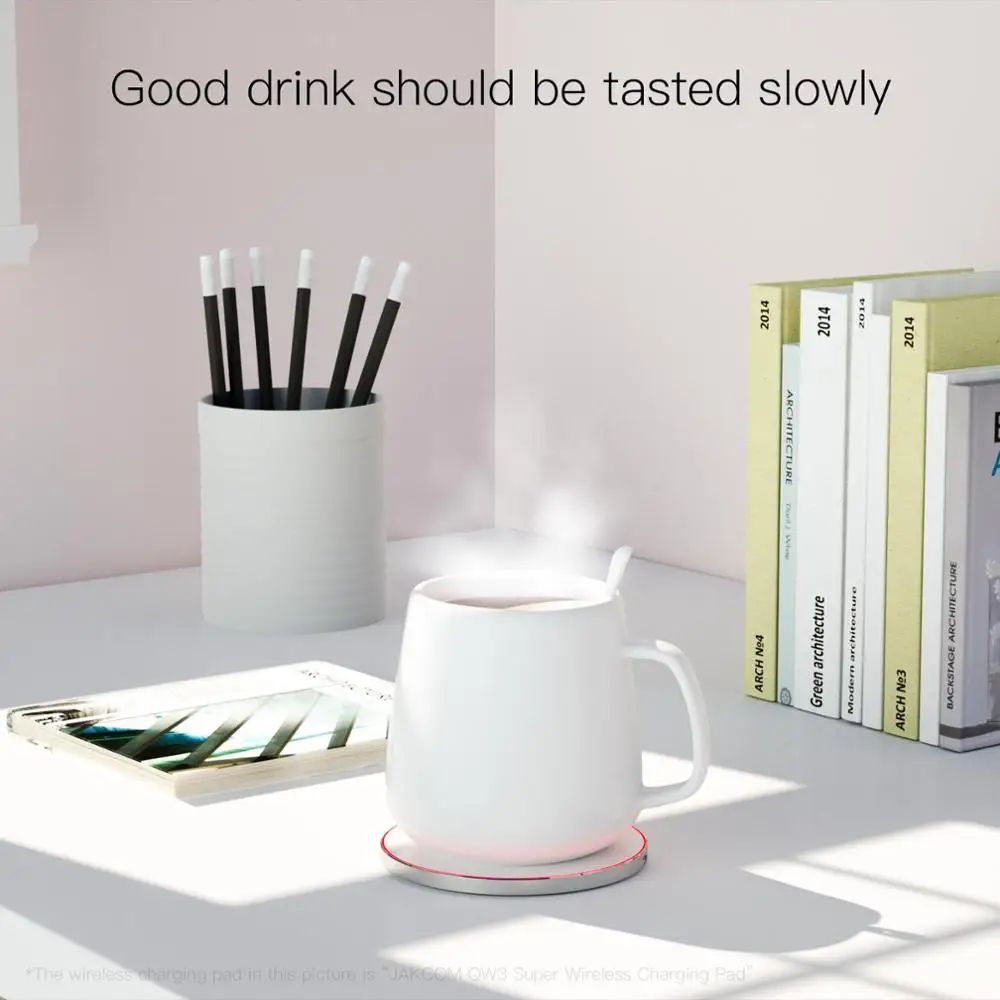 

JAKCOM HC2 Wireless Heating Cup Match to wireless charging mug warmer 10 pro xr 7 fast charger type c fan p30