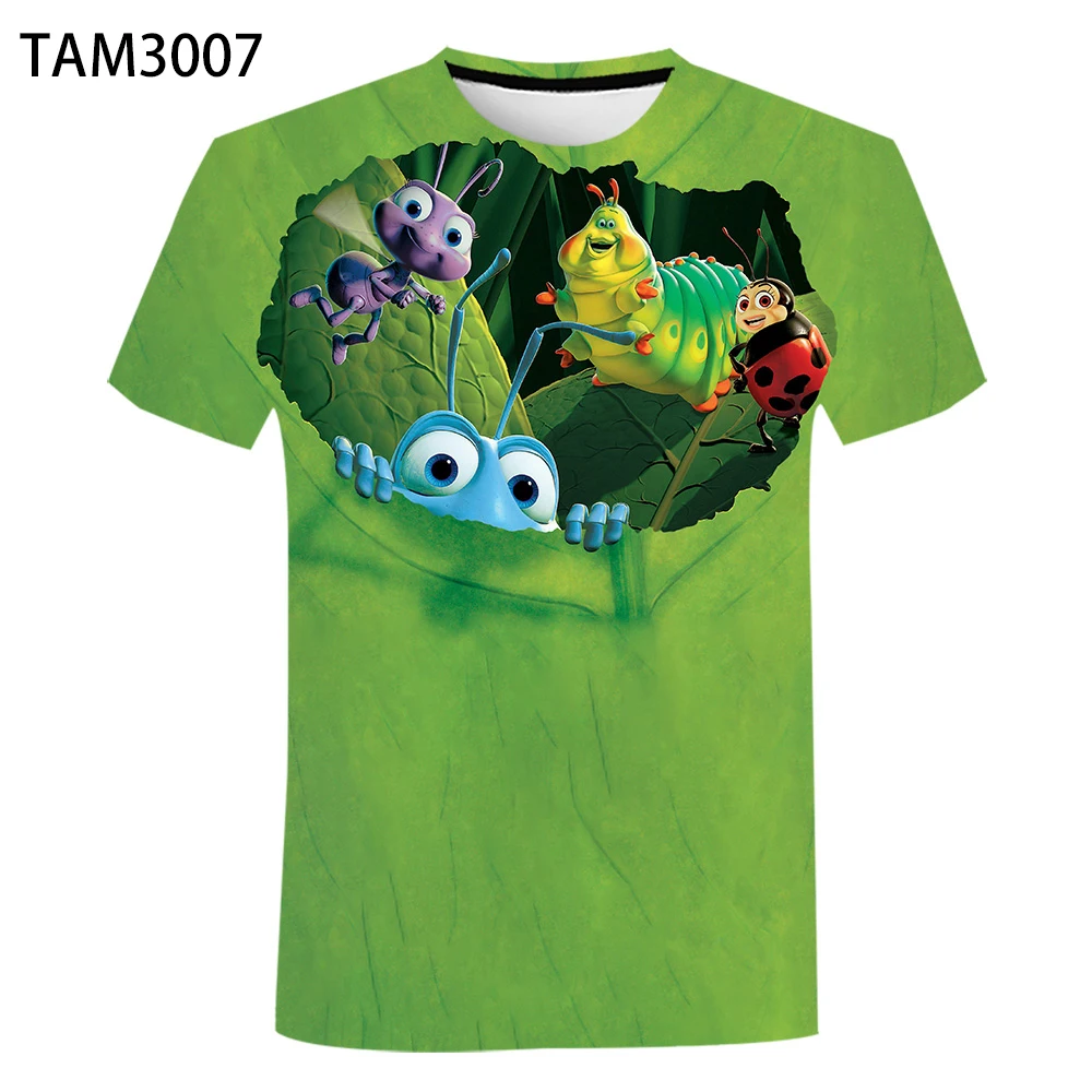 Летняя футболка для мужчин и женщин A bugs Life Повседневная Уличная одежда с