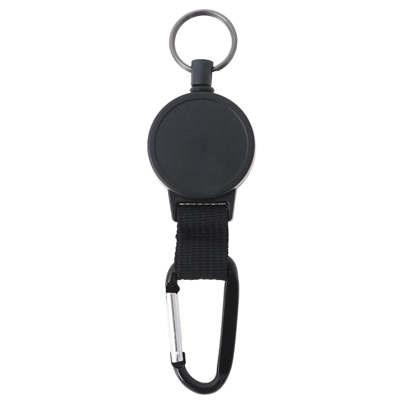 

1 шт. сверхпрочные выдвижные цепочка для ключей и брелок для ключей держатель с карабином клип Аксессуары для скалолазания