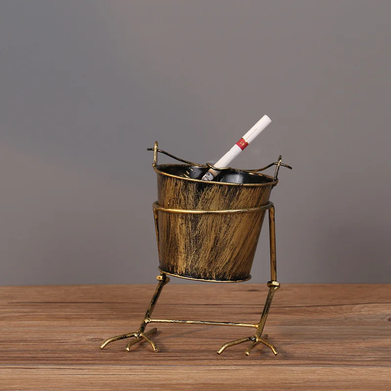 Пепельница из кованого железа в ретро-стиле креативное ремесло реквизит для бара