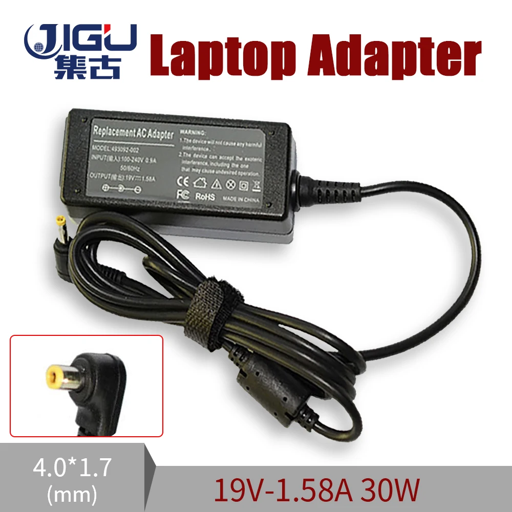 

19V 1.58A 4.0*1.7MM 30W Replacement For HP Compaq Mini 700 730 110 1000 1100 110-1000 hstnn-e04c AC Adapter Power Charger