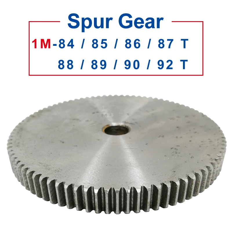 

1 Piece spur Gear 1M84/85/86/87/88/89/90/92T rough Hole 8/10mm gear wheel 45#carbon steel Material motor gear Total Height 10mm