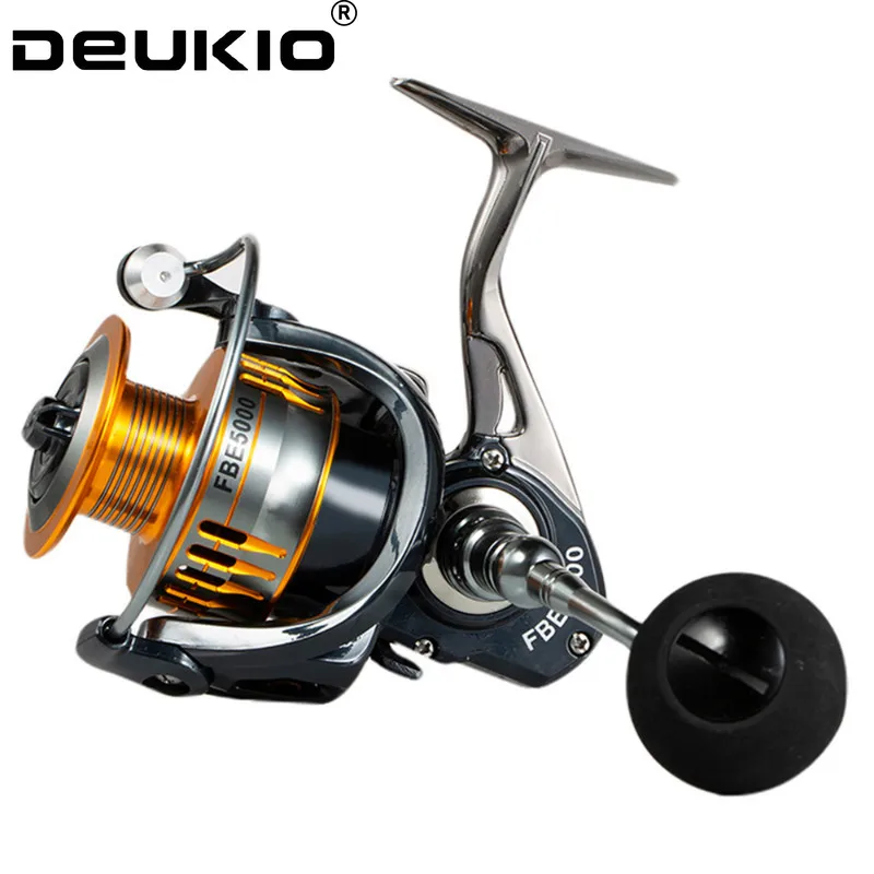 Катушка рыболовная DEUKIO 17 + 1 подшипников FBE2000-7000 металлическая макс. нагрузка 8-10 кг