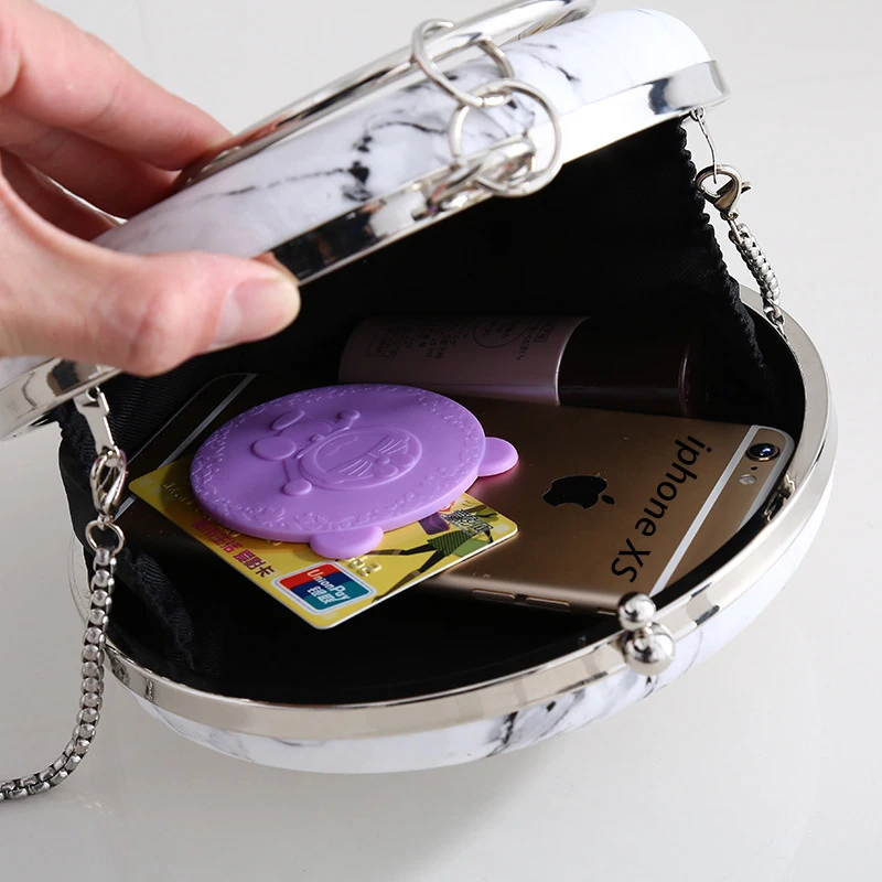 Женская сумка из ПУ кожи с мраморным принтом вечерняя клатч ремешком на руку