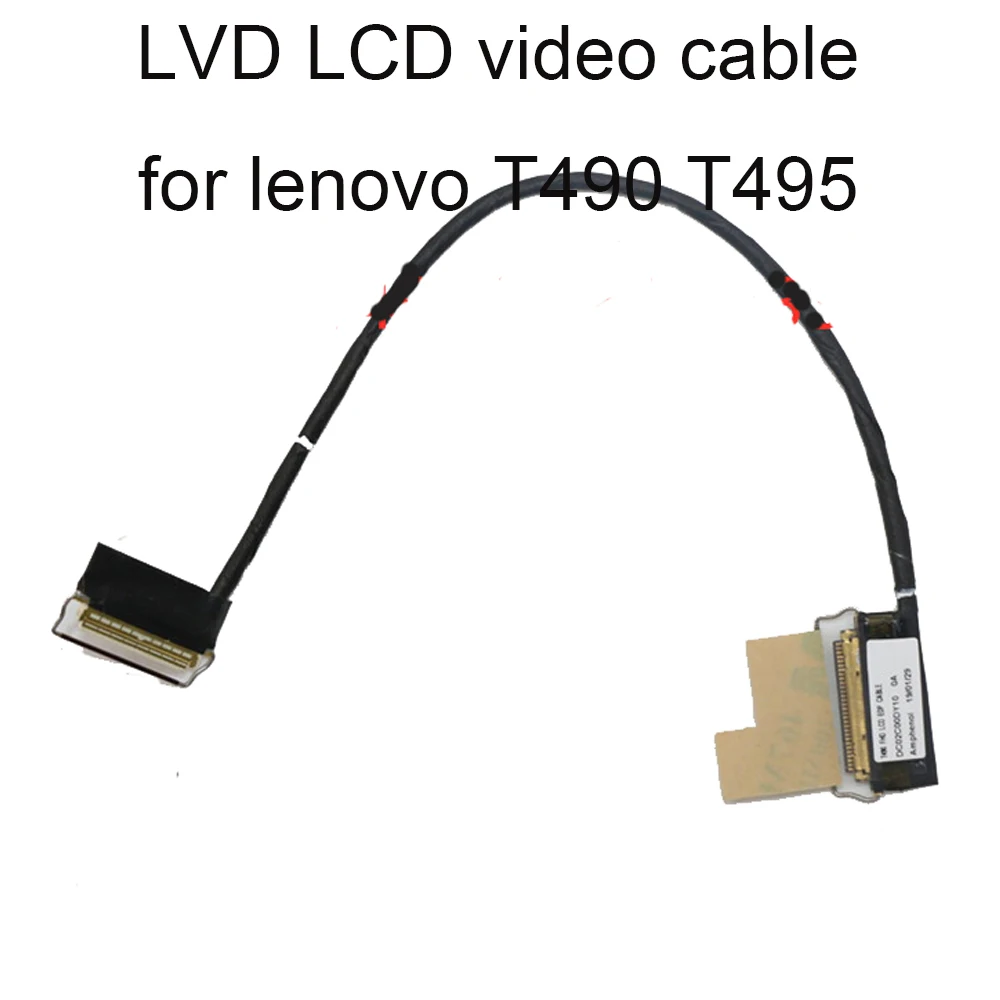Фото Видео кабель для lenovo ThinkPad T490, ЖК-LVDS, 2K, 3K, FHD 1920, 1080, WQHD, 01YT38, 02HK974, 02HK975, DC02C00DY20, 40 PIN №1