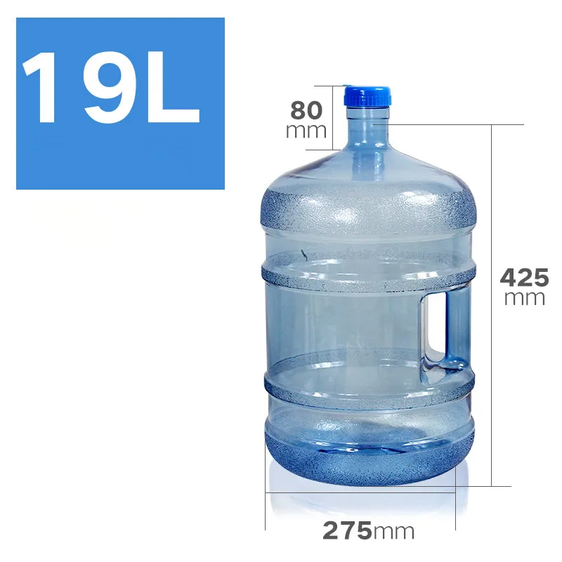 19 liter Портативный пластиковый контейнер для минеральной воды из поликарбоната для дома и офиса, резервуар для хранения пищевых продуктов 11.3L/15L/17L/19L - Цвет: 19 liter