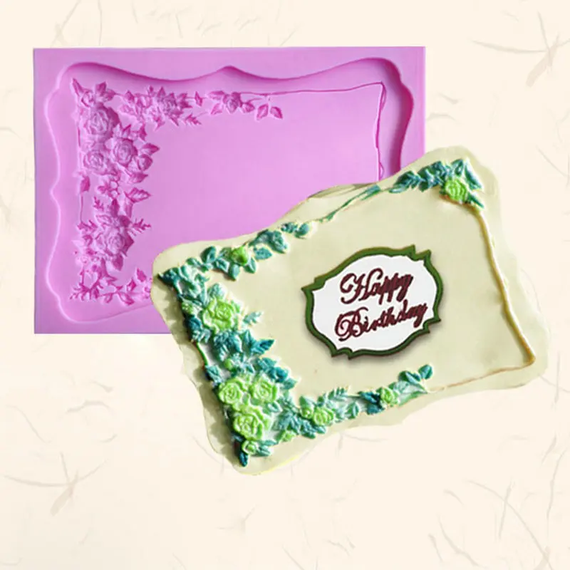 DIY Fondant Silicone Mould Photo Frame Picture Cake Chocolate | Дом и сад