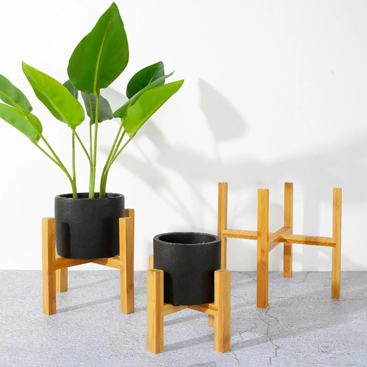 

Wooden Support Home Floor Decorative Plant Rack Stand Durable Flower Pot Holder Home Decor Display Shelves Balcony Furniture