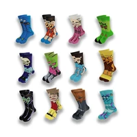 mens and womens high quality socks movie story characters wear tube skateboard comfortable and soft socks in spring and qutum